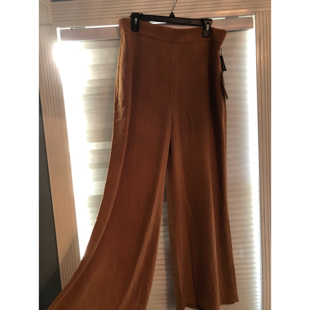 Wide leg high waisted pants